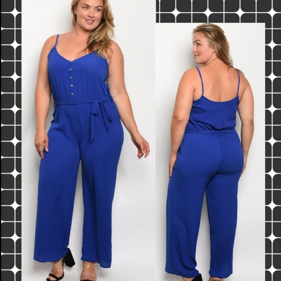 Boutique Item Pants - Royal Blue Jumpsuit